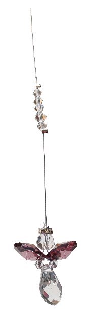 Suncatcher Engel violett 3 cm