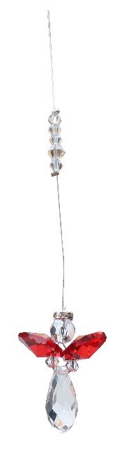 Suncatcher Engel rot 3 cm