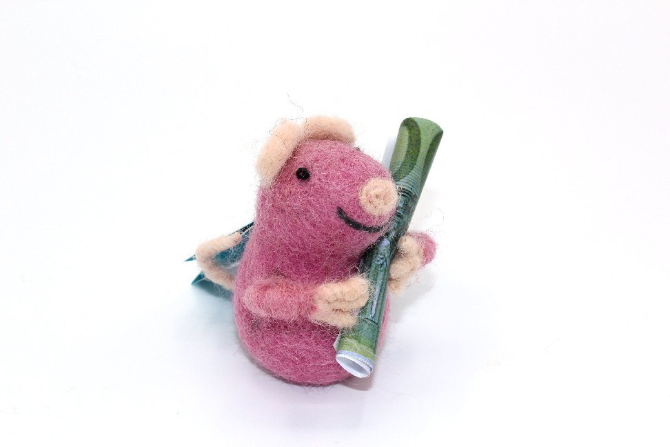 Geldmäuse 5-7 cm pink