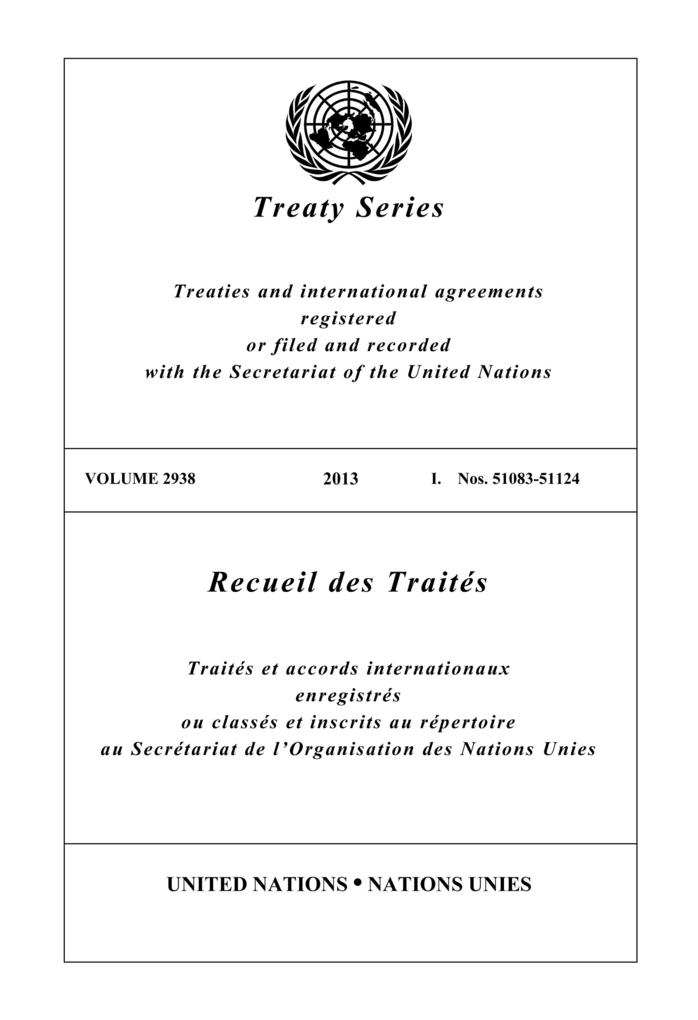 Treaty Series 2938/Recueil des Traités 2938