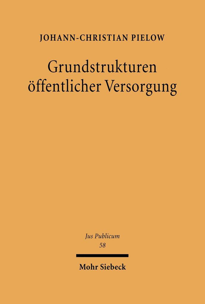 Grundstrukturen öffentlicher Versorgung
