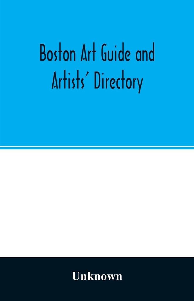 Boston art guide and artists' directory