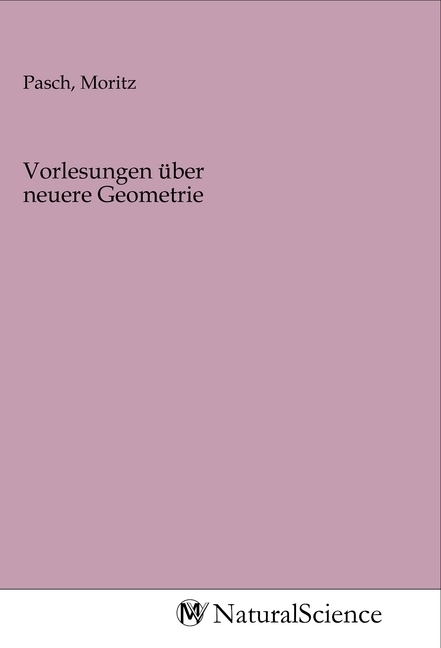 Image of Vorlesungen über neuere Geometrie