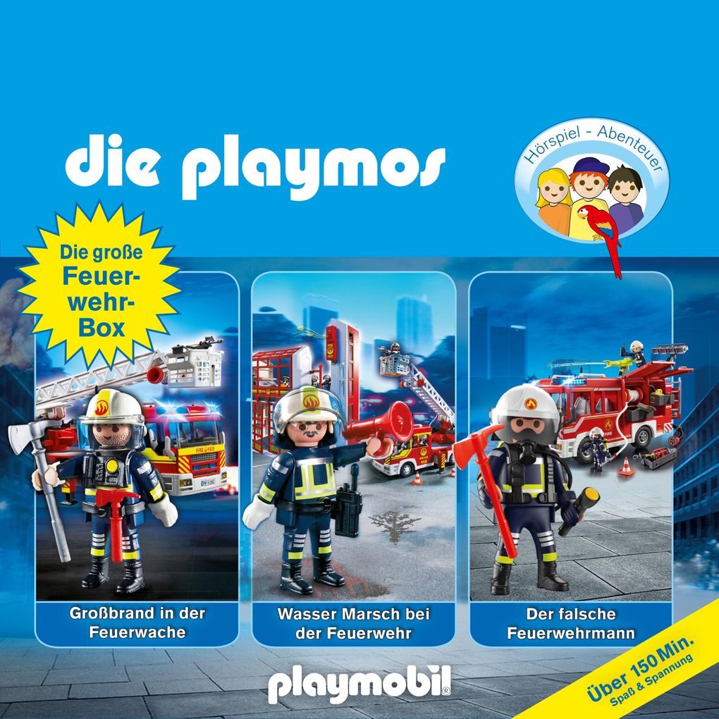 Die Playmos - Das Original Playmobil Hörspiel Die große Feuerwehr-Box Folgen 42 57 62