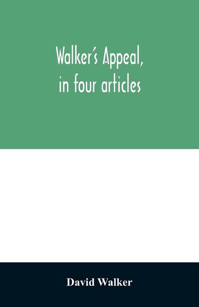 Walker‘s appeal in four articles