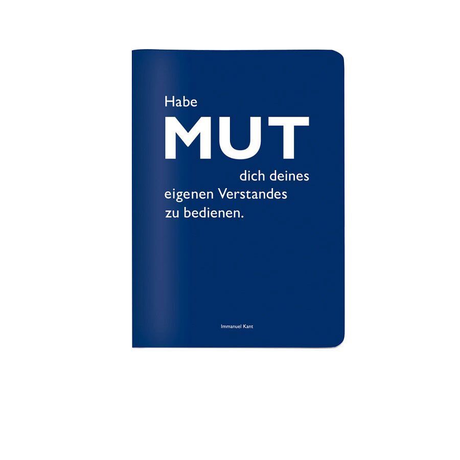 Heft A6 kariert 'Habe Mut dich deines eigenen Verstandes zu bedienen.' (Immanuel Kant)