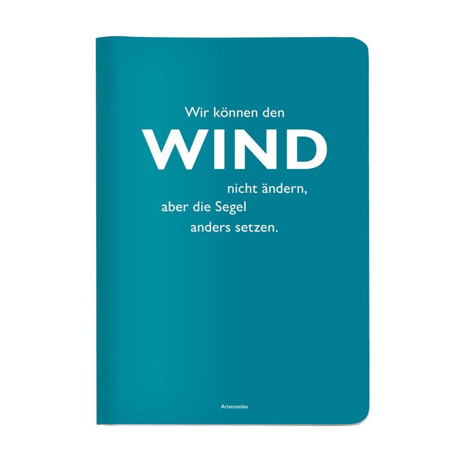 Image of Heft A5 kariert Wir können den Wind nicht ändern aber die Segel anders setzen. (Aristoteles)