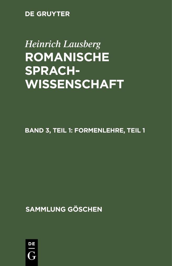Formenlehre Teil 1