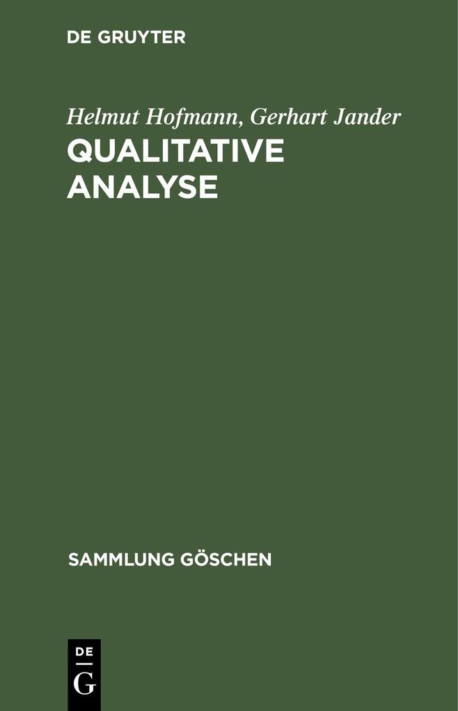 Qualitative Analyse