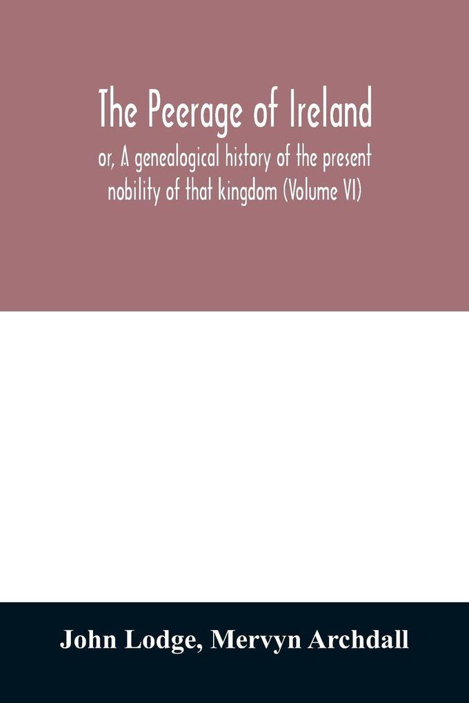 The peerage of Ireland