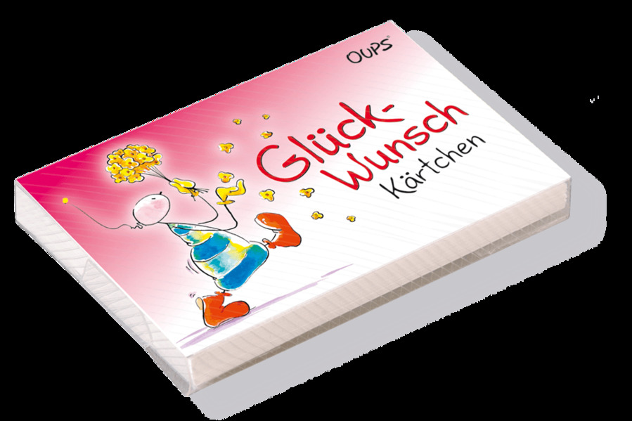 Oups Kärtchenbox - Glückwunsch Kärtchen