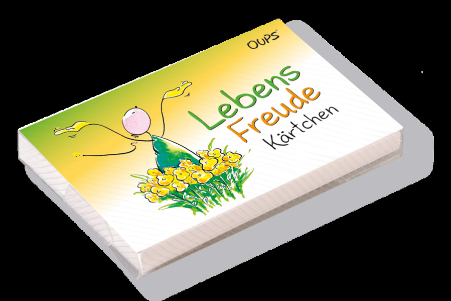 Oups Kärtchenbox - Lebensfreude Kärtchen