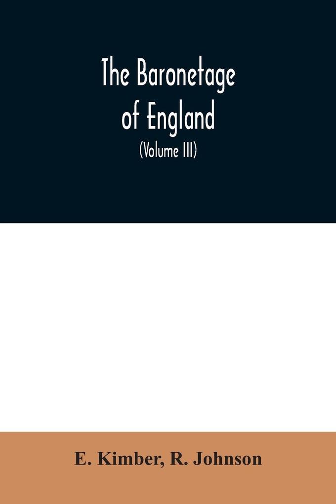 The baronetage of England