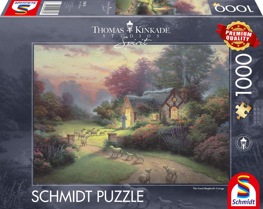 Image of SCHMIDT SPIELE (UE) Cottage des guten Hirten 1000 Teile Puzzle, Mehrfarbig