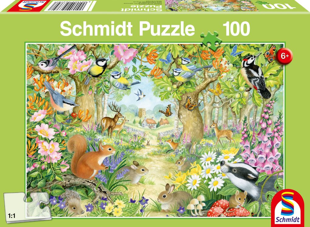 Image of Puzzle Tiere im Wald, 100 Teile