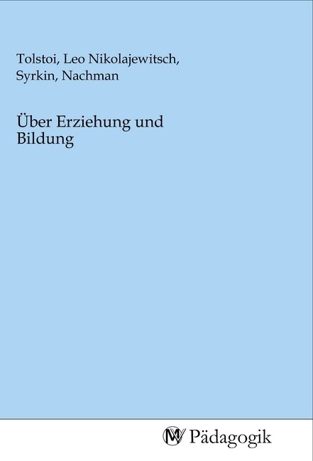 Image of Über Erziehung und Bildung