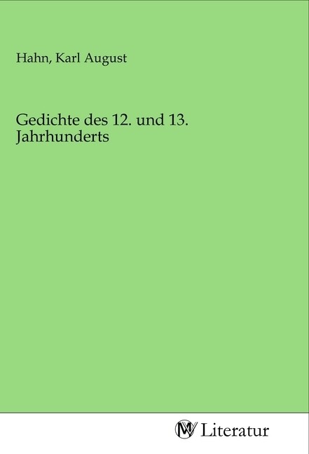 Image of Gedichte des 12. und 13. Jahrhunderts