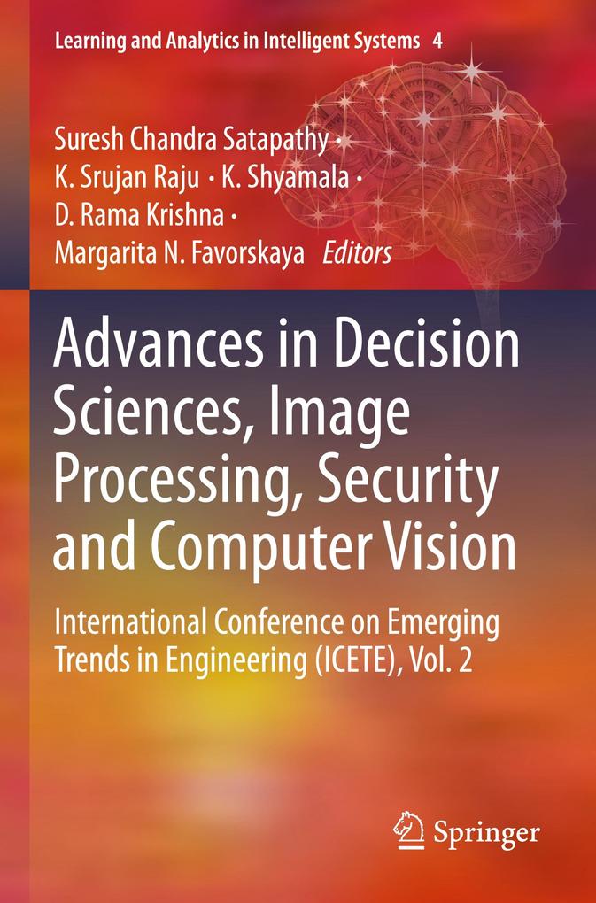 Advances in Decision Sciences Image Processing Security and Computer Vision