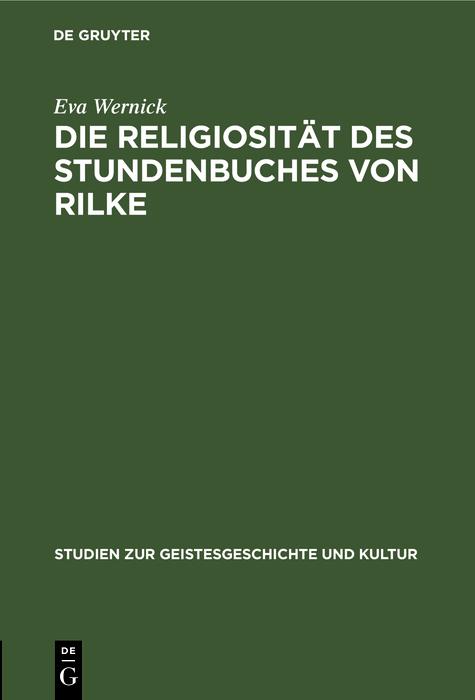 Die Religiosität des Stundenbuches von Rilke