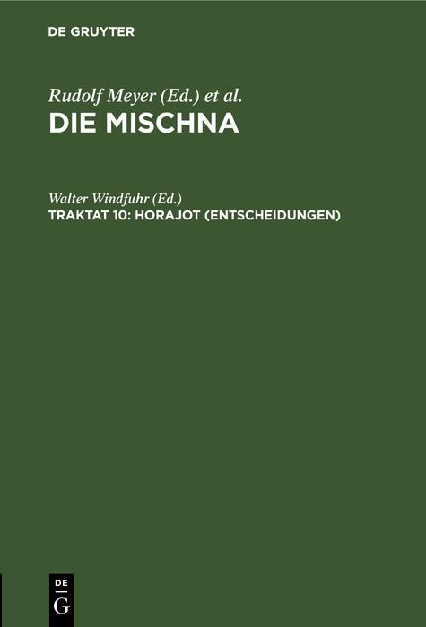 Horajot (Entscheidungen)