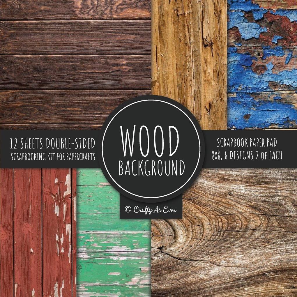 Wood Background Scrapbook Paper Pad 8x8 Scrapbooking Kit for Papercrafts Cardmaking DIY Crafts Rustic Texture  Multicolor