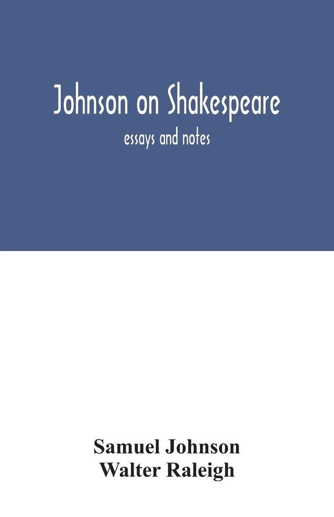 Johnson on Shakespeare