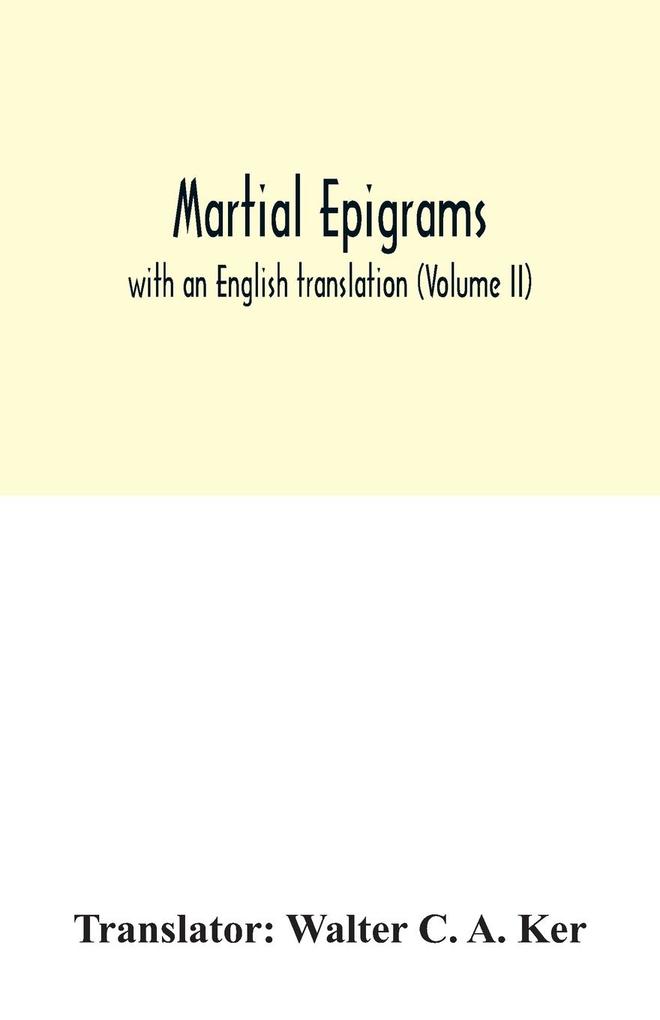 Martial Epigrams