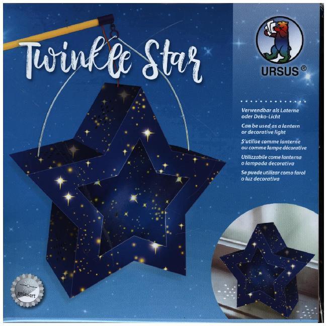 URSUS Laternenzeit / Home Decoration Twinkle Star Sternenhimmel Stern Bastel-Set als Laterne oder Deko-Licht