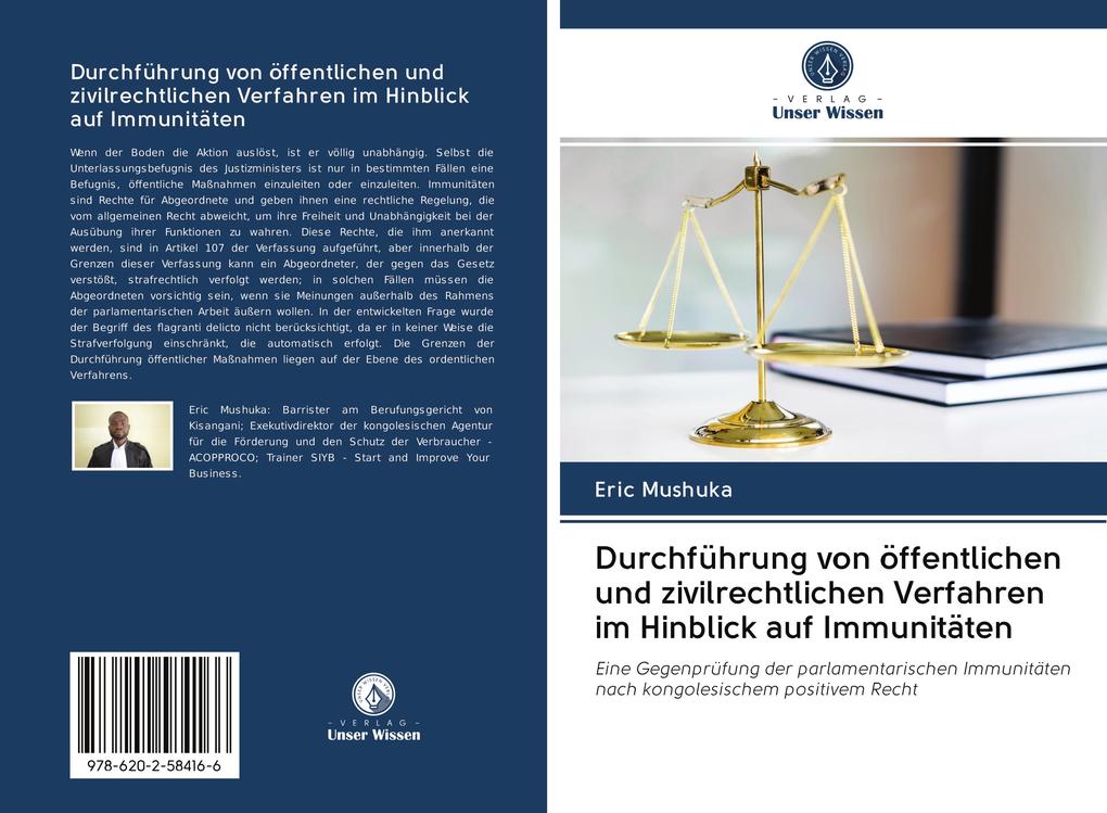 Durchführung von öffentlichen und zivilrechtlichen Verfahren im Hinblick auf Immunitäten