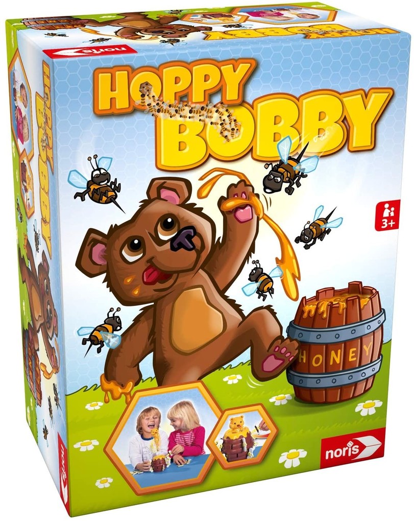 Noris 606061476 - Hoppy Bobby Aktionsspiel Familienspiel