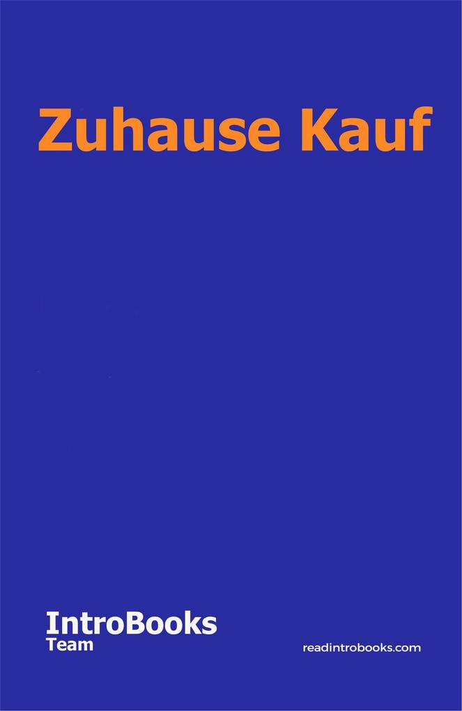 Zuhause Kauf