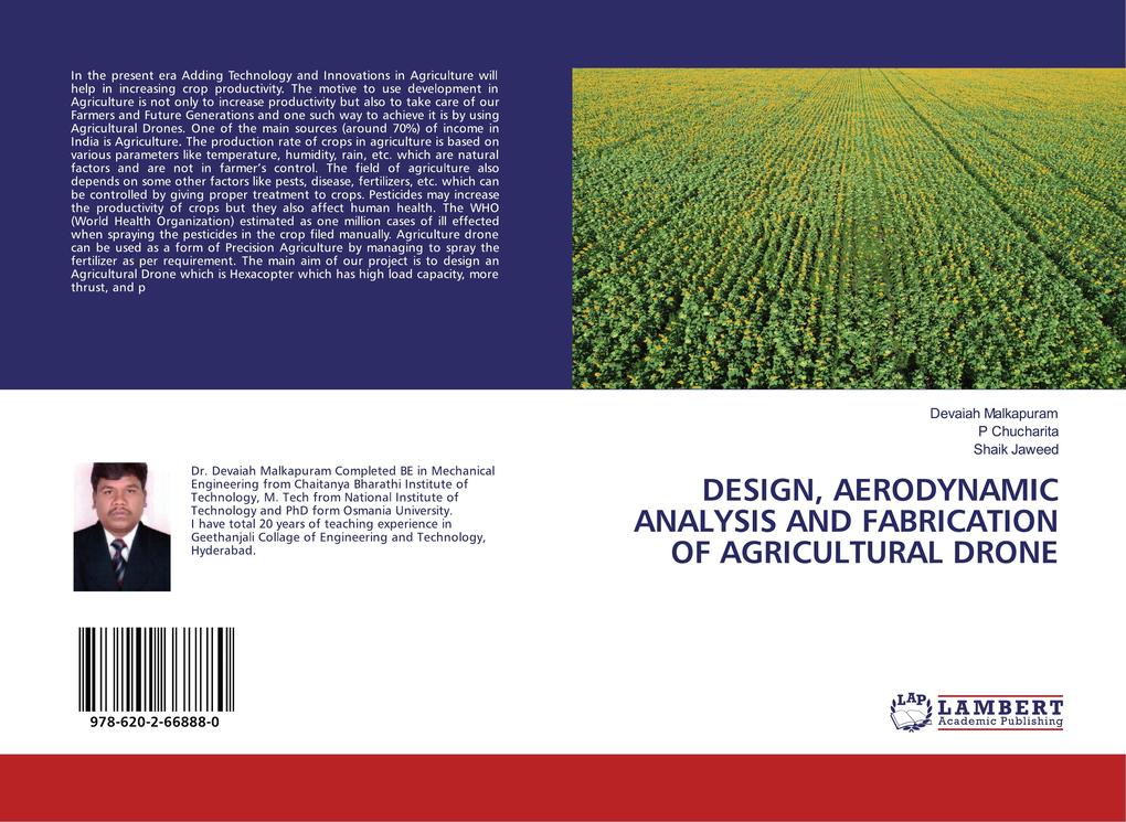 DESIGN AERODYNAMIC ANALYSIS AND FABRICATION OF AGRICULTURAL DRONE