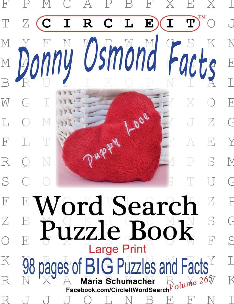 Circle It Donny Osmond Facts Word Search Puzzle Book