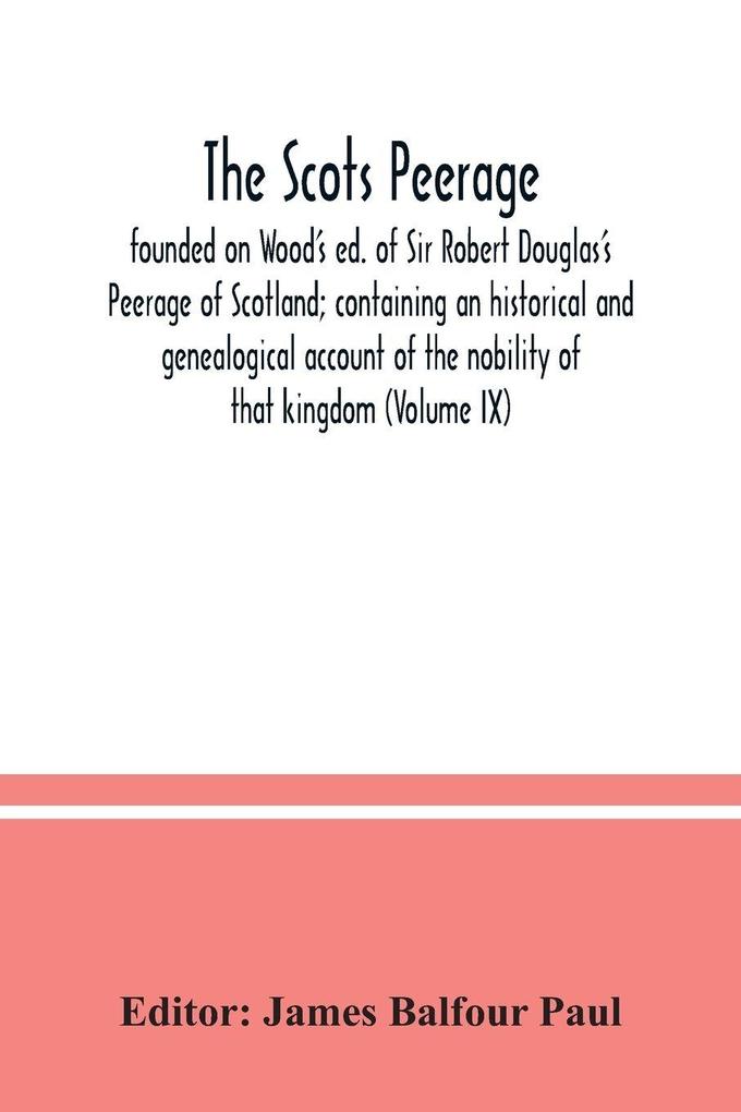 The Scots peerage