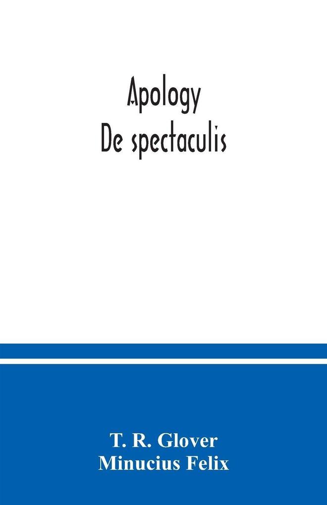 Apology. De spectaculis
