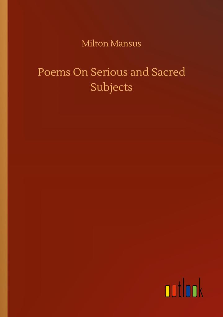 Image of Poems On Serious and Sacred Subjects