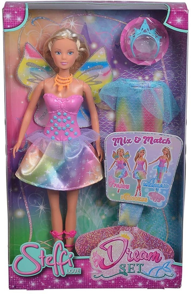 Image of Simba 105733437 - Steffi Love Dream Set Fairy Princess Mermaid Puppe 9tlg.