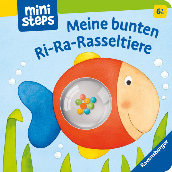 Image of Meine Bunten Ri-Ra-Rasseltiere - Rasselbuch Für Kinder Ab 6 Monaten, Baby-Buch, Spielbuch - Ina Milk, Pappband