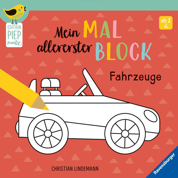 Image of Edition Piepmatz: Mein allererster Malblock - Fahrzeuge