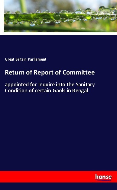 Return of Report of Committee