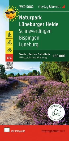 freytag & berndt Wanderkarte WKD 5082 Naturpark Lüneburger Heide Schneverdingen - Bispingen - Lüneburg 1:50.000