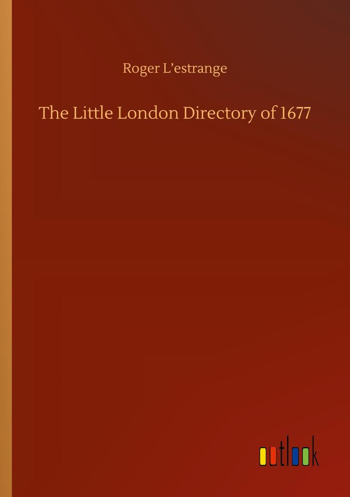 Image of The Little London Directory of 1677