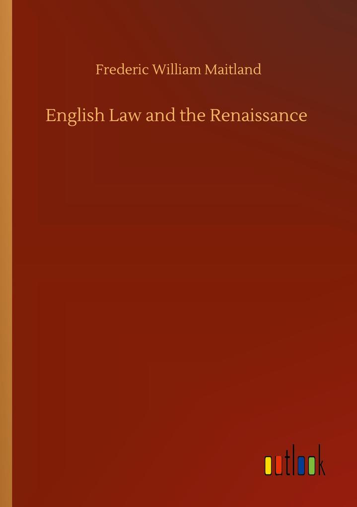 Image of English Law and the Renaissance