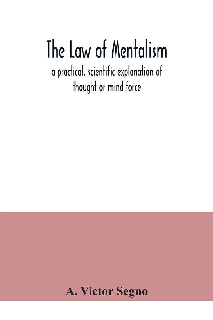 The law of mentalism