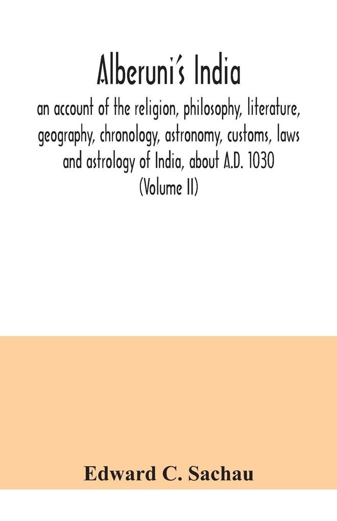 Alberuni's India