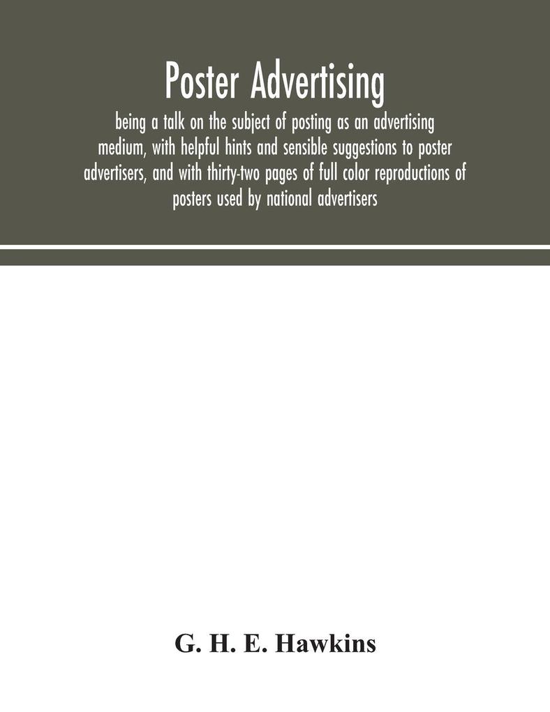 Poster advertising