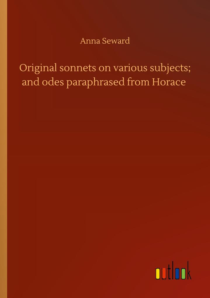 Image of Original sonnets on various subjects; and odes paraphrased from Horace