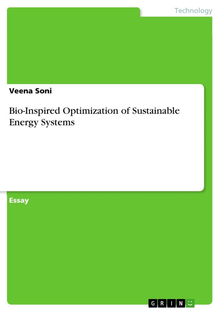 Bio-Inspired Optimization of Sustainable Energy Systems