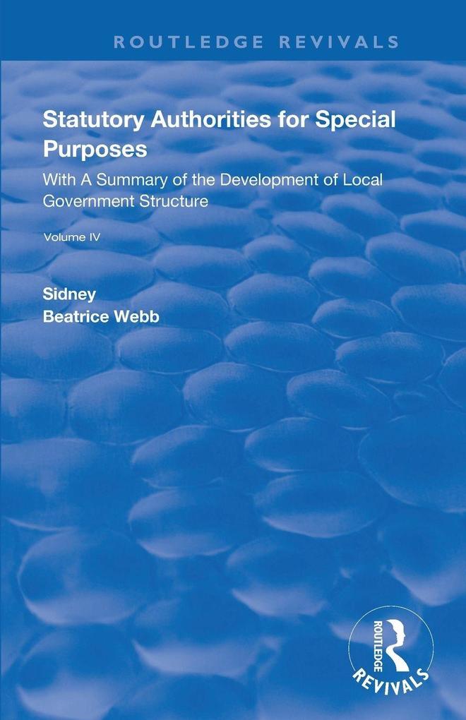 Statutory Authorities for Special Purposes
