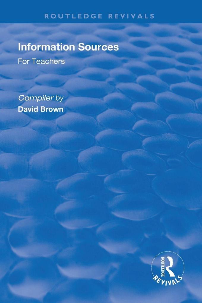 Information Sources for Teachers